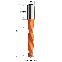 Серия 309. Свёрла для глухих отверстий (4 канавки) HW S=10 L=70