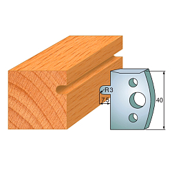 Комплект ножей профильных SP -- 40x4 мм -- (2 шт.) для фрезерных головок серий CMT 692 и 693 (690.010)