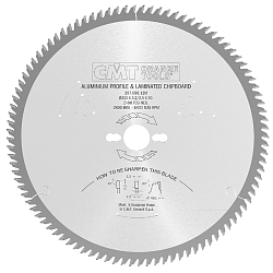 350x30x3,2/2,5 Z=108 a=-6° NEG. диск пильный [ алюминий, медь, пластик, ПВХ, композитные материалы, ДСП, ЛДСП, МДФ ]