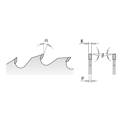Серия 280. Дисковые пилы для продольного пиления с подрезными ножами, тонкий пропил