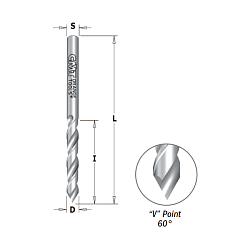 3x27x55 S=3 HWM Z2 V=60° сверло присадочное для сквозных отверстий RH