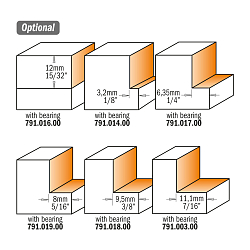 Серия 660.Фрезы обгонные четвертные со сменными ножами Z2