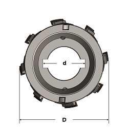 Фрезы прифуговочные со сменными пластинами PCD MEGAPOLUS