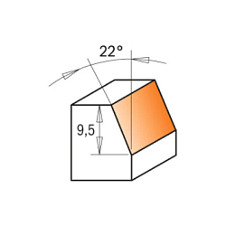 Серия 909 - 910. Фрезы фасочные с нижним подшипником