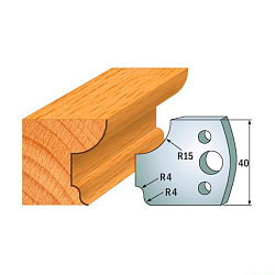 Комплект ножей профильных SP -- 40x4 мм -- (2 шт.) для фрезерных головок серий CMT 692 и 693 (690.043)