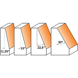 Серия 957. Фрезы фасочные с нижним подшипником