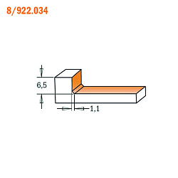 Серия 922.034. Фрезы фуговальные Z6 для выравнивания поверхности