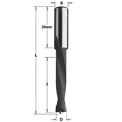 10x44x77 S=10x30 HW Z2 V2 сверло присадочное для глухих отверстий RH
