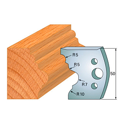 Комплект ножей профильных SP -- 50x4 мм -- (2 шт.) для фрезерных головок серий CMT 692 и 693 (690.508)