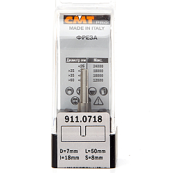 Серия 911. Фрезы пазовые прямые (короткая серия) PRO