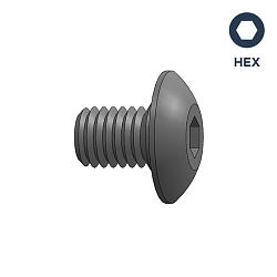 Винт M6x1.0х13 D=10x3 b=10 HEX