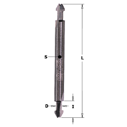 Фреза пазовая 2-хсторонняя для уплотнителя HWM Z2 S=6 D=3.5x8x70 RH