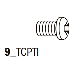Винт M3x4x5,7 D=4,6 мм [ 9_TCPTI ] Torx
