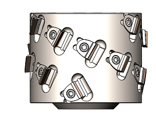Фреза насадная прифуговочная с PCD сменными пластинами D=125x63 d=30+2ch  Z=3+3 SYM