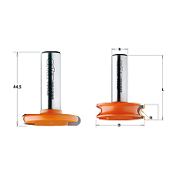 Серия 955.701. Набор концевых фрез (2 шт.) для изготовления сдвижных дверок и направляющих