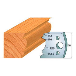Комплект ножей профильных SP -- 40x4 мм -- (2 шт.) для фрезерных головок серий CMT 692 и 693 (690.104)