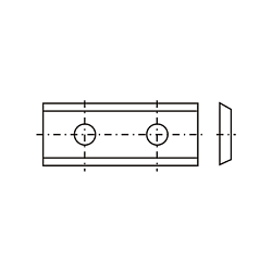 30.0x12.0x2.5 нож сменный HWM 35° -- T04F-CR [ универсальное применение ]