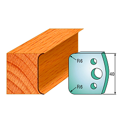 Комплект ножей профильных SP -- 40x4 мм -- (2 шт.) для фрезерных головок серий CMT 692 и 693 (690.069)