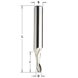 Фреза спиральная по алюминию HSS Z1 S=8 D=3x12x60 RH