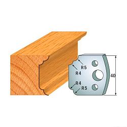 Комплект ножей профильных SP -- 40x4 мм -- (2 шт.) для фрезерных головок серий CMT 692 и 693 (690.042)