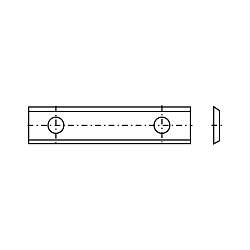 40.0x9.0x1.5 (a=26.0) нож сменный HWM -- T04F-CR [ универсальное применение ]