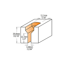 Серия 913.201. Фрезы для потайных пазов под саморез