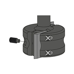 Серия 663.301. Фреза с универсальным профилем сменных ножей SP Z2