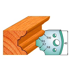 Комплект ножей профильных SP -- 40x4 мм -- (2 шт.) для фрезерных головок серий CMT 692 и 693 (690.022)