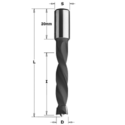 11x43x70 S=10x20 HW Z2 V2 сверло присадочное для глухих отверстий RH