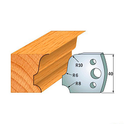 Комплект ножей профильных SP -- 40x4 мм -- (2 шт.) для фрезерных головок серий CMT 692 и 693 (690.064)