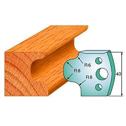 Комплект ножей профильных SP -- 40x4 мм -- (2 шт.) для фрезерных головок серий CMT 692 и 693 (690.056)