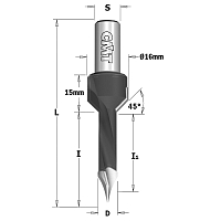 Серия 378. Свёрла с зенкером для сквозных отверстий HW S=10 L=70