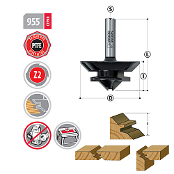 Фреза для углового сращивания HW Z2 S=12 D=69,8x30x75 RH