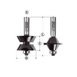 Серия 956. Фрезы для  соединения WOODWORK