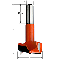 Серия 369. Свёрла чашечные HW S=10 L=70