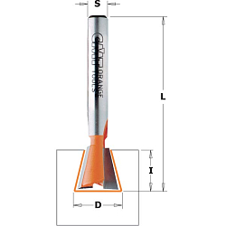 Фреза "Ласточкин хвост" HW Z2 S=8 D=12,7x12,7x52,4 A=14° RH