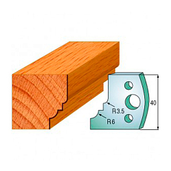 Комплект ножей профильных SP -- 40x4 мм -- (2 шт.) для фрезерных головок серий CMT 692 и 693 (690.019)