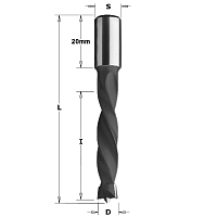 Серия 309. Свёрла для глухих отверстий (4 канавки) HW S=10 L=70