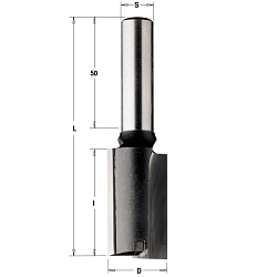 Фреза пазовая с торцевым зубом HW Z2+1 S=12 D=35x35x90 RH