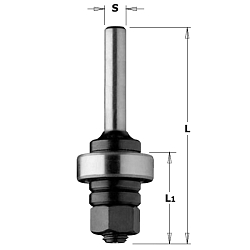 Держатель для пазовой фрезы серии 822 S=12 LB=26 L=67,5 M8 [с подшипником]