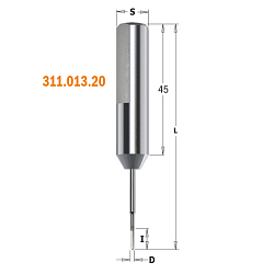 Серия 311.21/22. Свёрла для глухих отверстий HWM Xtreme S=10 L=70