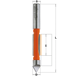 Фреза прорезная с направляющей HW Z1 S=8 D=8x19x64 RH