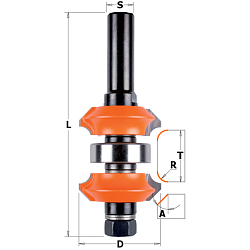 Серия 900.623. Фрезы фасочные комбинированные с подшипником