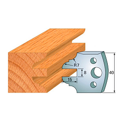 Комплект ножей профильных SP -- 40x4 мм -- (2 шт.) для фрезерных головок серий CMT 692 и 693 (690.099)