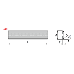 20.0x5.5x1.1 нож сменный HWM 35° передний паз -- HC05 [ универсальное применение ]