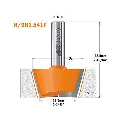 Серия 981.541. Ремонтный набор концевых фрез (2 шт.) по искусственному камню