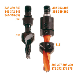 Серия 316. Зенкеры для свёрл с 4-мя флейтами HW