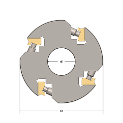 Фрезы универсальные для профильных ножей с насечкой MEGAPOLUS