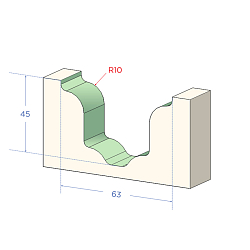 Фрезы алмазные профильные для фасадов MEGAPOLUS