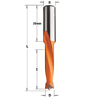 Серия 311. Свёрла для глухих отверстий (2 канавки) HW S=10 L=70
